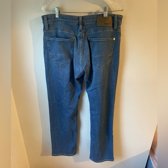 Mavi Matt Jeans Mens Size 33 x 30 Relaxed Straight Leg Stretch Medium Wash - Picture 4 of 7
